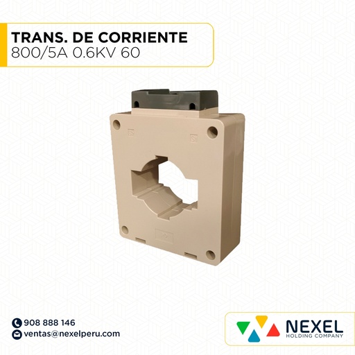 [G73514] TRANSFORMADOR DE CORRIENTE 800/5A 0.6KV 60 TMG