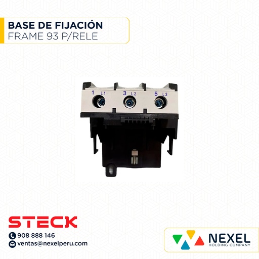[G63239] BASE FIJACION INDIVIDUAL FRAME 93 P/RELE SD2 SMD93 STECK