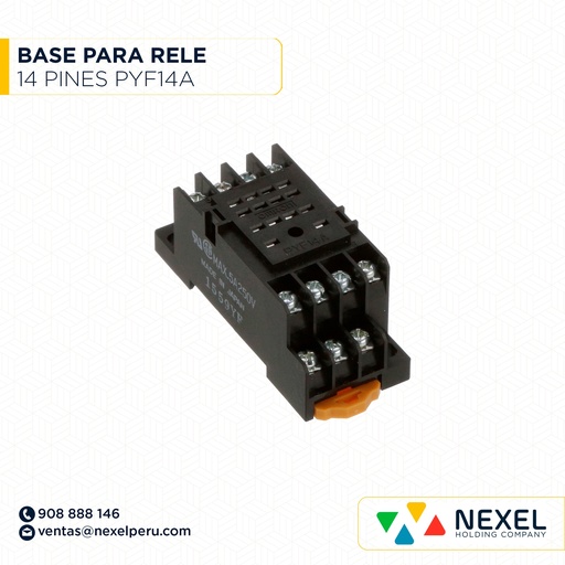 [G32875] BASE PARA RELE UNIVERSAL 14 PINES PYF14A IMPORTADO