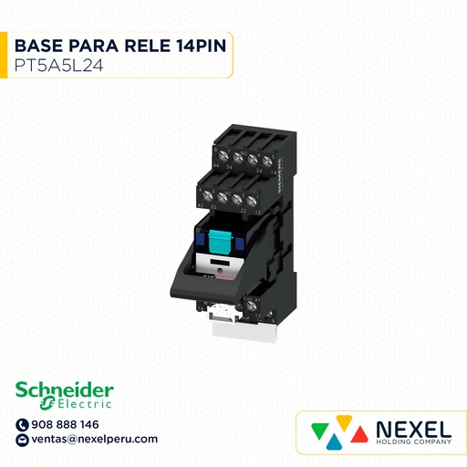 [G32846-O] OUT- BASE PARA RELE UNIVERSAL 14 PINES LZS:PT5A5L24 SIEMENS