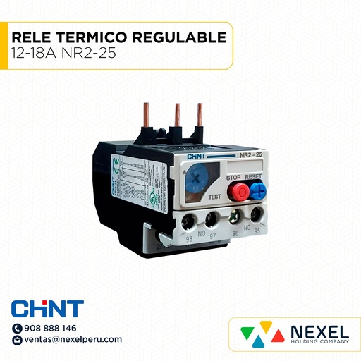 [G32488] RELE TERMICO REGULABLE 12-18A NR2-25 CHINT