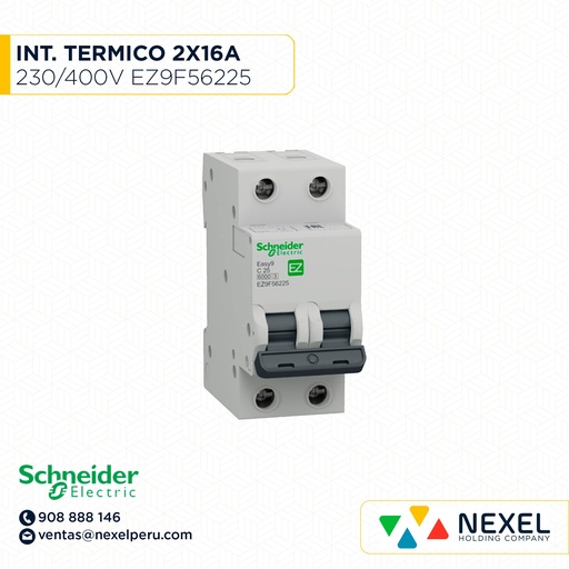 [G12477] INTERR. TERMICO 2X25A 230/400V 6K EASY9 EZ9F56225 SCHNEIDER