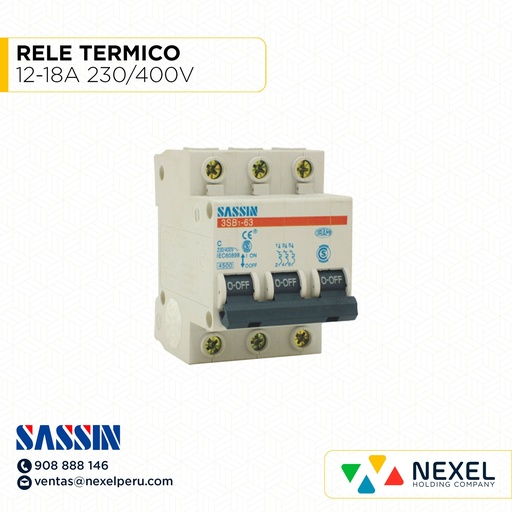 [G31155] RELE TERMICO 12-18A 230/400V SASSIN