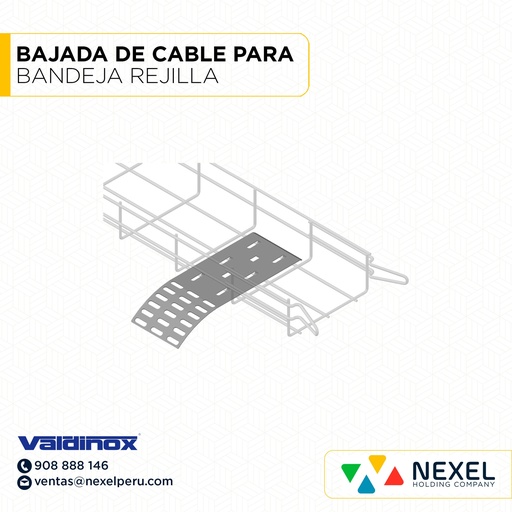 [C26163] BAJADA DE CABLE PARA BANDEJA REJILLA VALDINOX