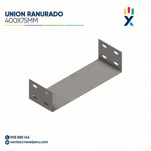 [C13482] UNION RANURADO 400X75MM NACIONAL