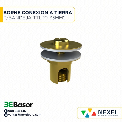 [C21916] BORNA DE CONEXION A TIERRA P/BANDEJA REJILLA MOD. TTL 10-35MM2 COD.208189 BASOR