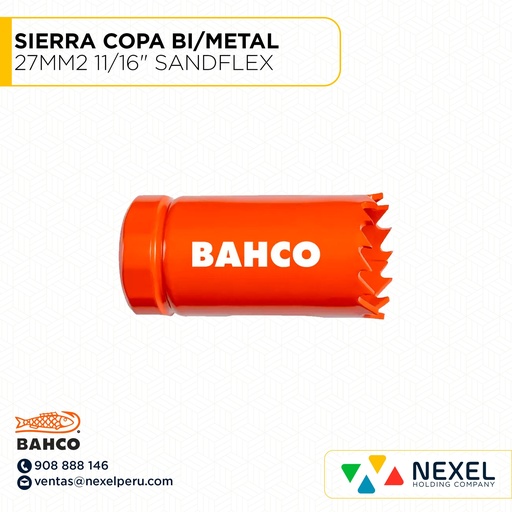 [L23491] SIERRA COPA BI/METAL 27MM2 11/16" SANDFLEX