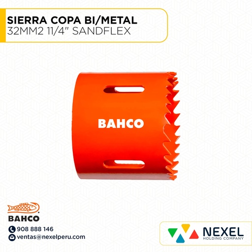 [L23489] SIERRA COPA BI/METAL 32MM2 11/4" SANDFLEX