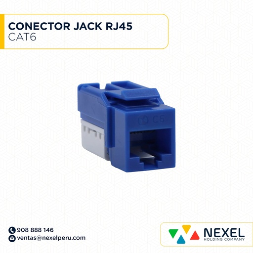 [A64517] CONECTOR JACK RJ45 CAT6 STANDARD