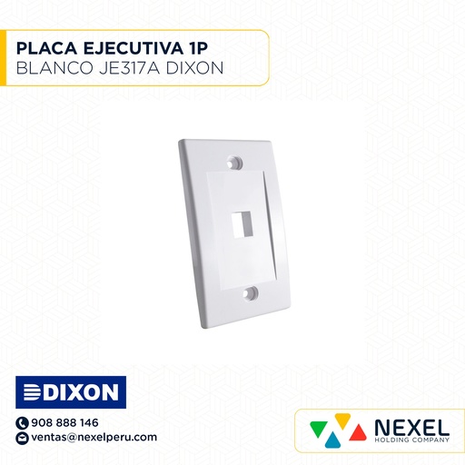 [A64502] PLACA EJECUTIVA 1P JE317A-V/WH BLANCO DIXON