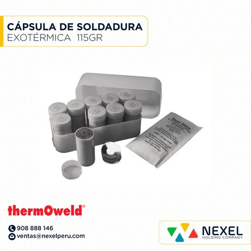 [E16969] CAPSULA PARA SOLDADURA EXOTERMICA 115GR THERMOWELD