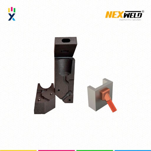 [E16091] MOLDE DE CABLE ANGULAR 45° TIPO CS-3 CABLE-SUPERFICIE 1/0AWG T/M-590 C/VSC2C CART. 90 NEXWELD
