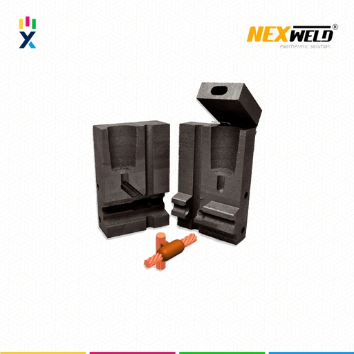 [E16085] MOLDE VARILLA CABLE SOBREPUESTA - T (CR-3) (5/8" - 1/0AWG) T/ M-1586 C/ GYE-162C CART. 115 NEXWELD