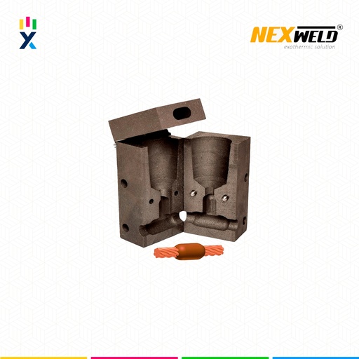 [E16066] MOLDE EMPALME HORIZ. (CC-1) (#4 - #4) M-201 / SST-1L CART. 25 NEXWELD