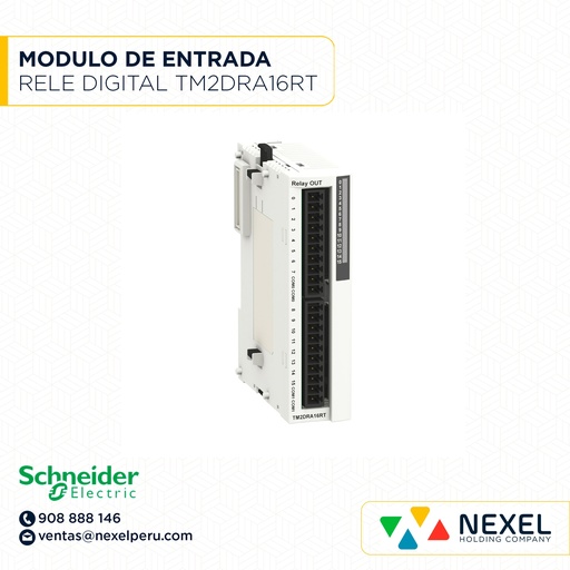 [E13038] MODULO DE SALIDA DE RELE DIGITAL TM2DRA16RT SCHNEIDER