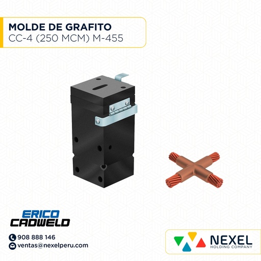 [E12980] MOLDE CRUZ HORIZ XA P/EMP.CABL.-CABL.250-250MCM UL XAC-2V2V CADWELD (OUTLET)
