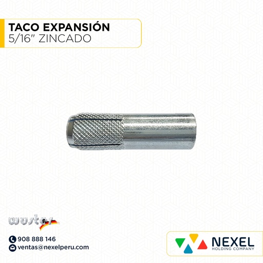 [N16149-O] OUT- TACO EXPANSIÓN 5/16" ZINCADO WUSTER