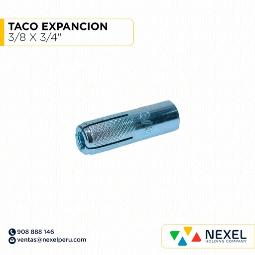 [N13966] TACO EXPANCION 3/8 X 3/4" STANDARD
