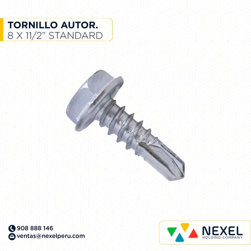 [N12387] TORNILLO AUTORROSCANTE 8 X 11/2" STANDARD
