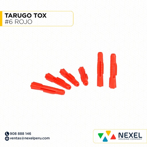 [N12386] TARUGO TOX #6 ROJO STANDARD