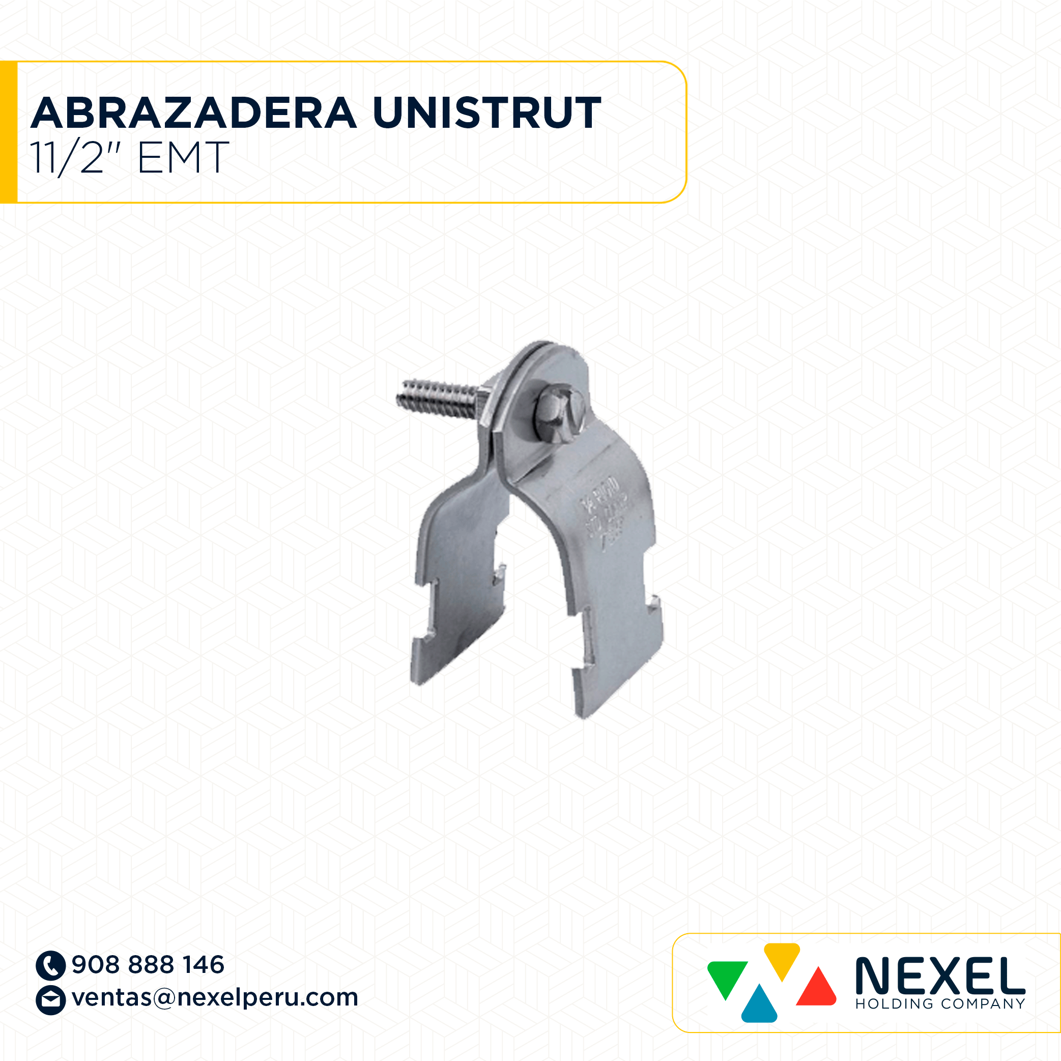[N31812] ABRAZADERA UNISTRUT 11/2" EMT STANDARD
