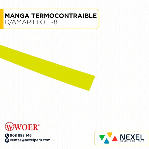[F72265-1] MANGA TERMOCONTRAIBLE C/AMARILLO F-8 WOER