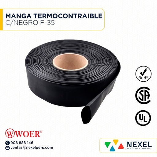 [F72226-2] MANGA TERMOCONTRAIBLE C/NEGRO F-35 WOER