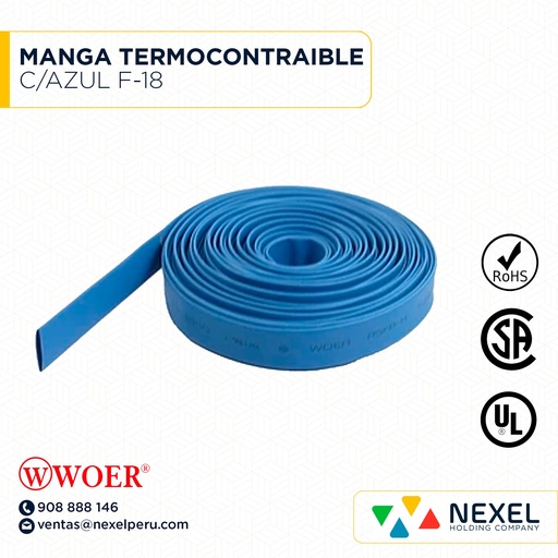 [F72217-1] MANGA TERMOCONTRAIBLE C/AZUL F-18 WOER
