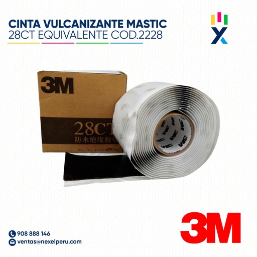 [F21291] CINTA VULCANIZANTE MASTIC 28CT EQUIVALENTE COD.2228 3M