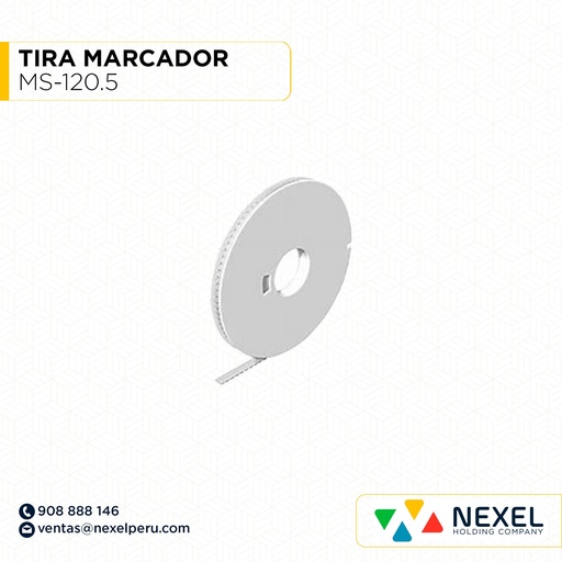 [F163630] TIRA MARCADOR MS-120.5 (100 UNDIADES) NACIONAL