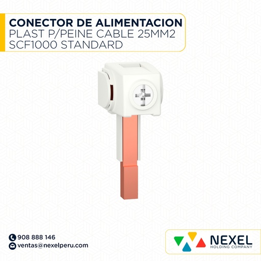 [G62654] CONECTOR DE ALIMENTACION PLAST P/PEINE CABLE 25MM2 SCF1000 STANDARD