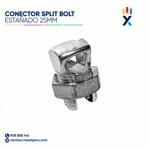 [E32600] CONECTOR SPLIT BOLT ESTAÑADO 25MM STANDARD