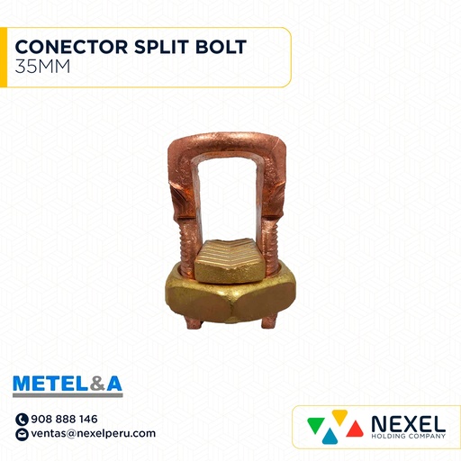 [E32596] CONECTOR SPLIT BOLT 35MM METELSA