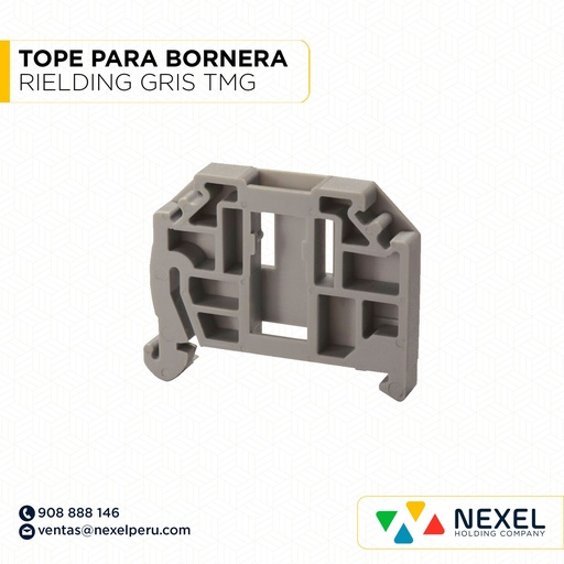 [F142388] TOPE PARA BORNERA RIELDING GRIS TMG STANDARD A