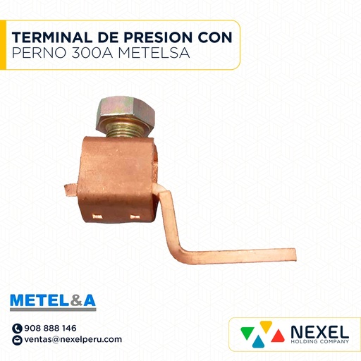 [F122346] TERMINAL DE PRESION CON PERNO 300A METELSA