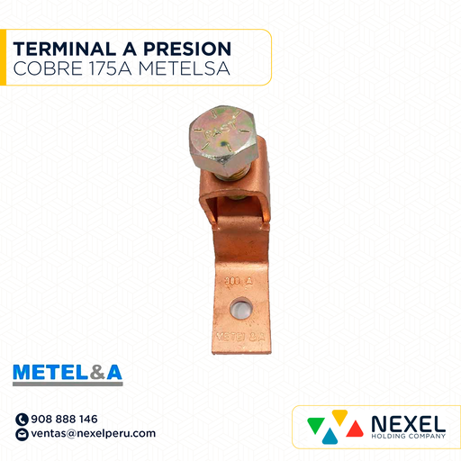 [F122019] TERMINAL A PRESION COBRE 175A METELSA