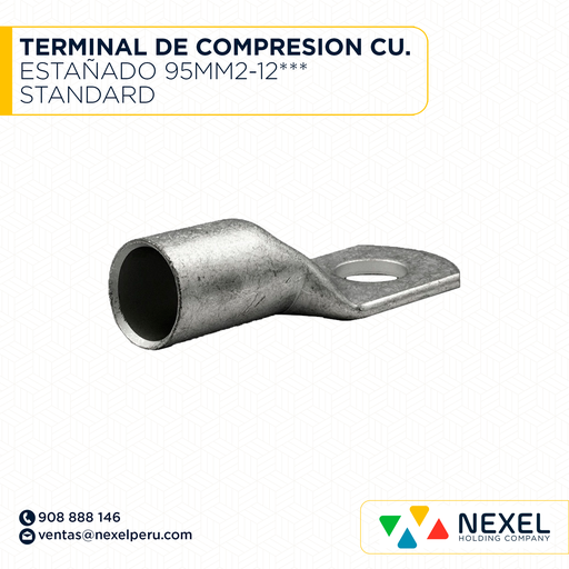 [F122003] TERMINAL DE COMPRESION CU. ESTAÑADO 95MM2-12*** STANDARD
