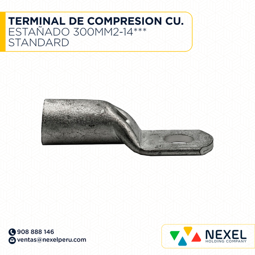 [F121992] TERMINAL DE COMPRESION CU. ESTAÑADO 300MM2-14*** STANDARD