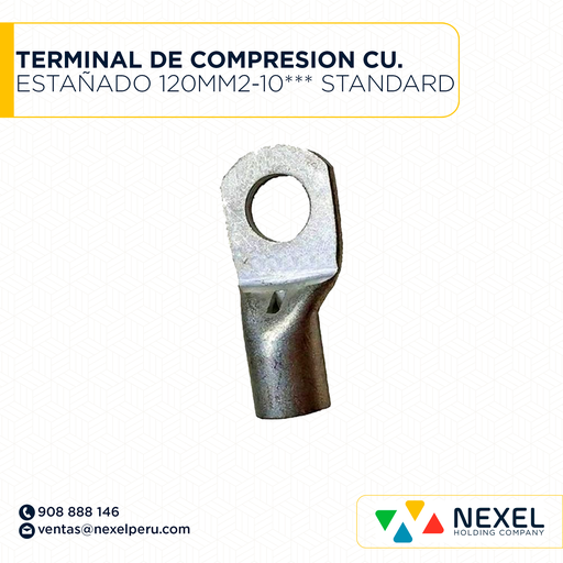 [F121983] TERMINAL DE COMPRESION CU. ESTAÑADO 120MM2-10*** STANDARD