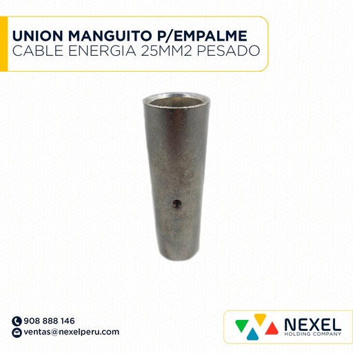 [F121914] UNION MANGUITO P/EMPALME CABLE DE ENERGIA 25MM2 PESADO STANDARD