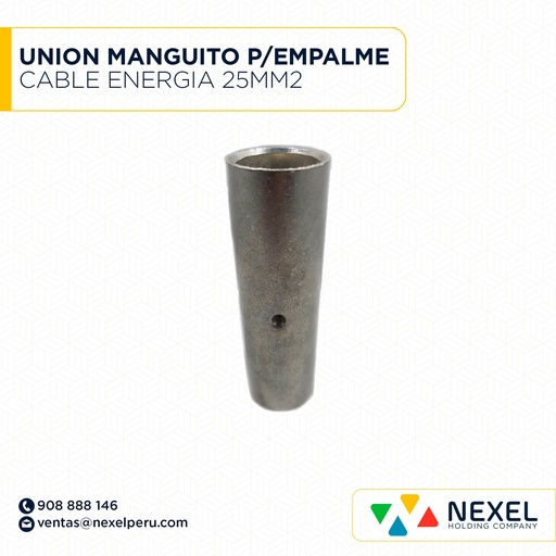 [F121910] UNION MANGUITO P/EMPALME CABLE DE ENERGIA 25MM2 STANDARD