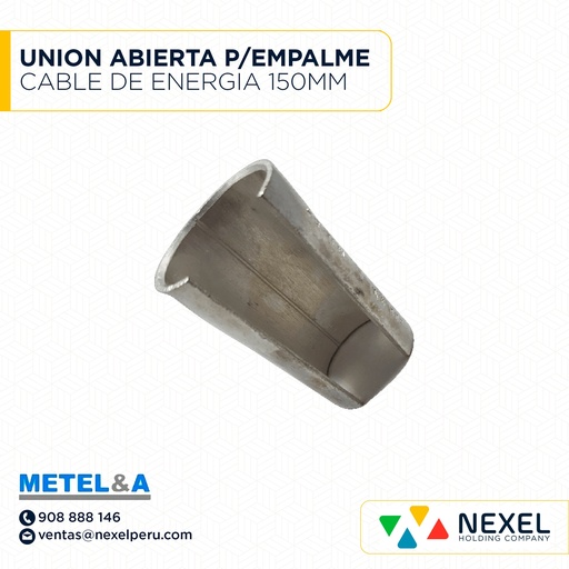 [F121869] UNION ABIERTA P/EMPALME CABLE DE ENERGIA 150MM METELSA