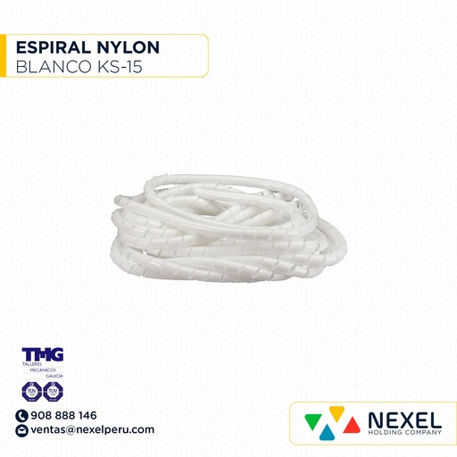[F91446] ESPIRAL NYLON KS-15 BLANCO TMG