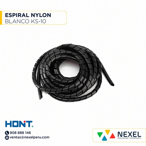 [F91375] ESPIRAL NYLON KS-10 NEGRO HONT