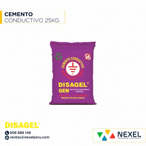 [E24501] CEMENTO CONDUCTIVO 25KG DISAGEL