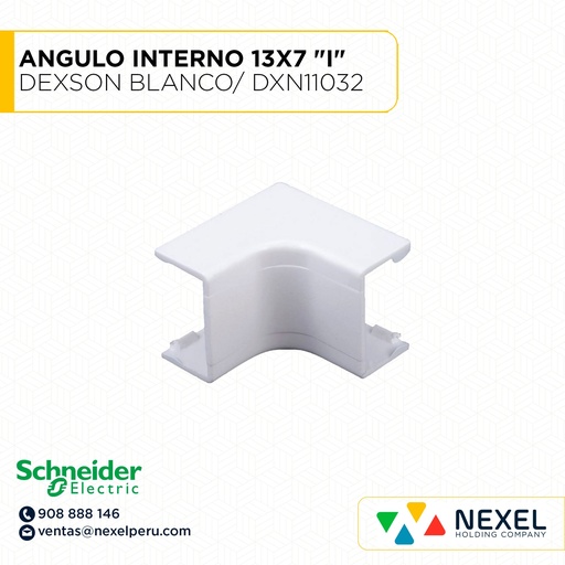 [C41438] ANGULO INTERNO 13X7 "I" DEXSON BLANCO/ DXN11032 SCHNEIDER