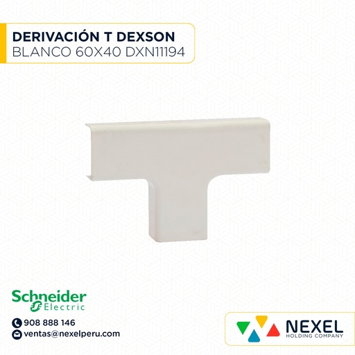 [C41407] DERIVACION 60X40 "T" DEXSON BLANCO/ DXN11104 SCHNEIDER