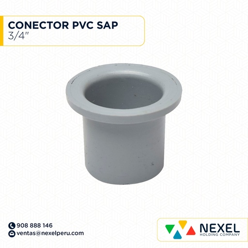 [B82630] CONECTOR PVC SAP 3/4" STANDARD