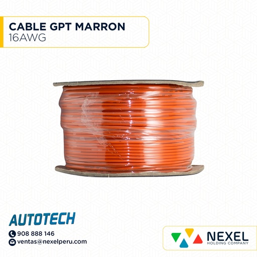 [A13534-2-O] OUT- CABLE GPT 16AWG MARRON AUTOTECH