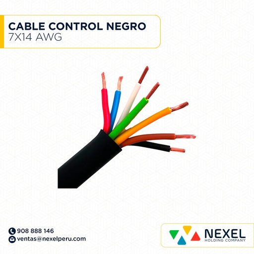 [A42370] CABLE CONTROL 7X14AWG NEGRO NACIONAL